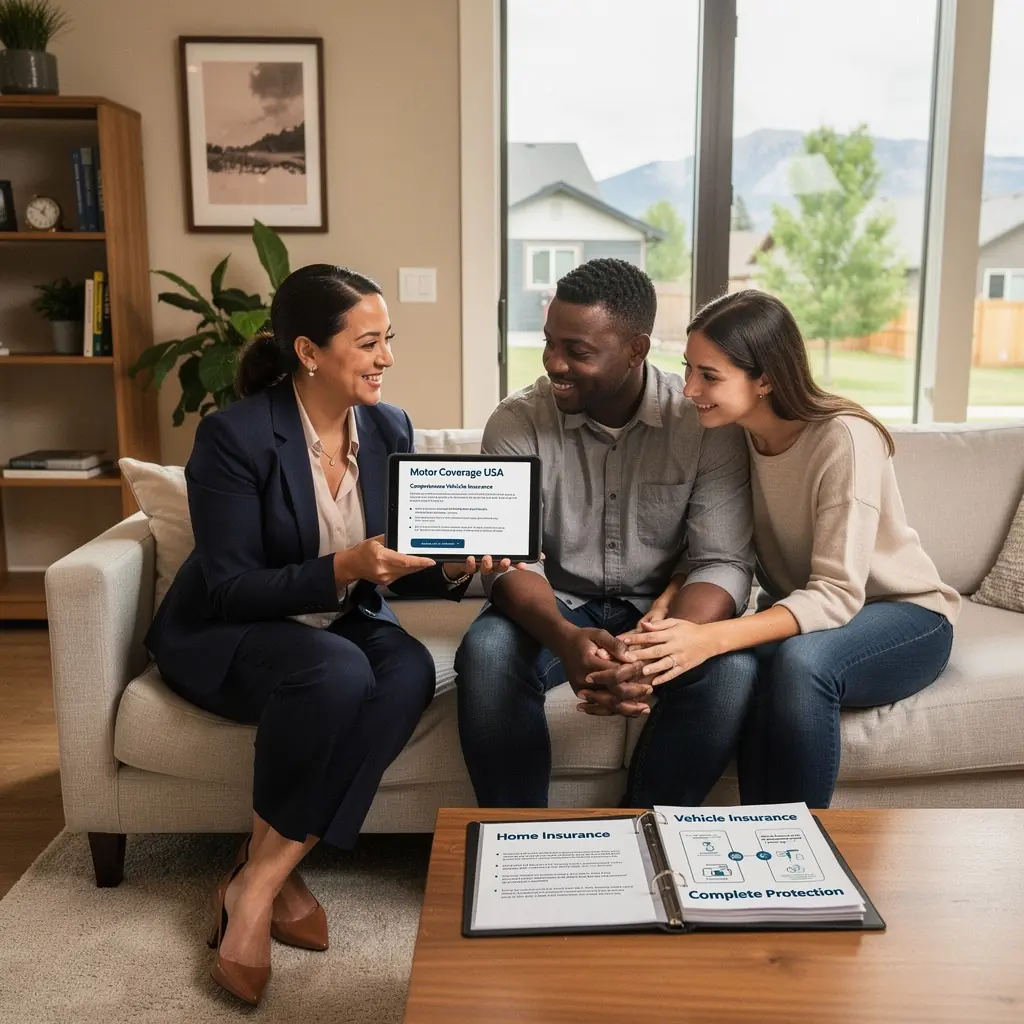 Экран компьютера с интерфейсом онлайн-управления страховкой и мгновенными расчетами, подчеркивающий удобство сервиса.